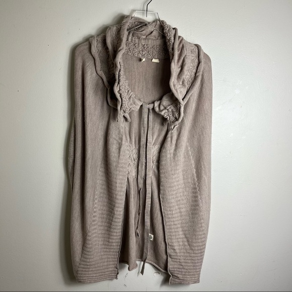 ANTHROPOLGIE Moth Open Front Cowl Neck Cardigan Sweater size xs 0914 - Picture 1 of 3